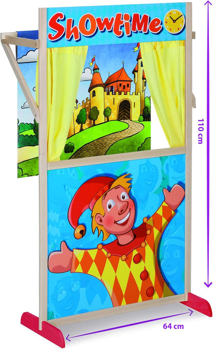 Eichhorn Cabine de teatro de fantoches de madeira (multicolorida)