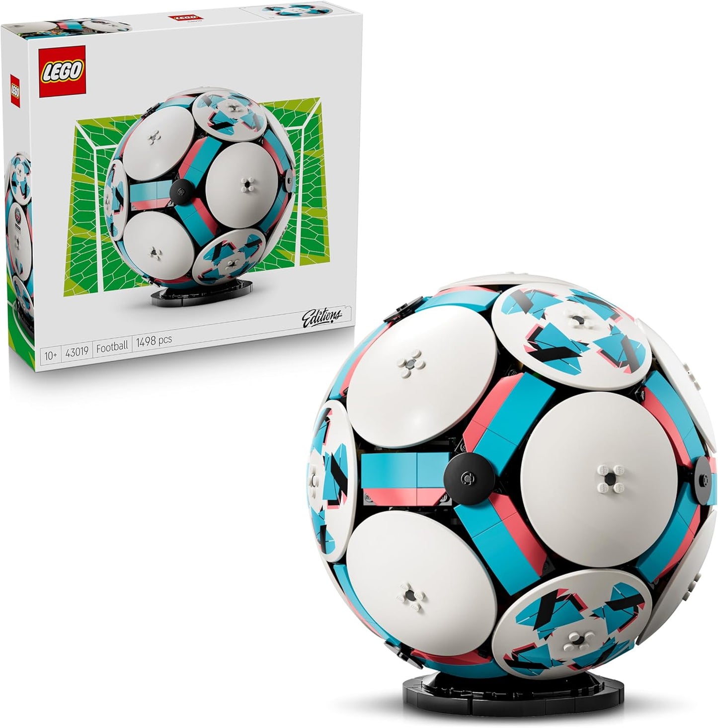 LEGO Football – Kit de Modelo de Exibição 3D com Estádio em Miniatura Interativo – Presente de Aniversário para Meninos, Meninas e Adultos Fãs de Esportes (10+ anos) – 43019