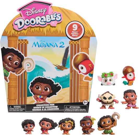 Just Play Disney Coleção Doorables Moana 2, Miniaturas Colecionáveis de 3,8 cm (1,5 polegadas), Brinquedo Infantil para Crianças a partir de 5 Anos