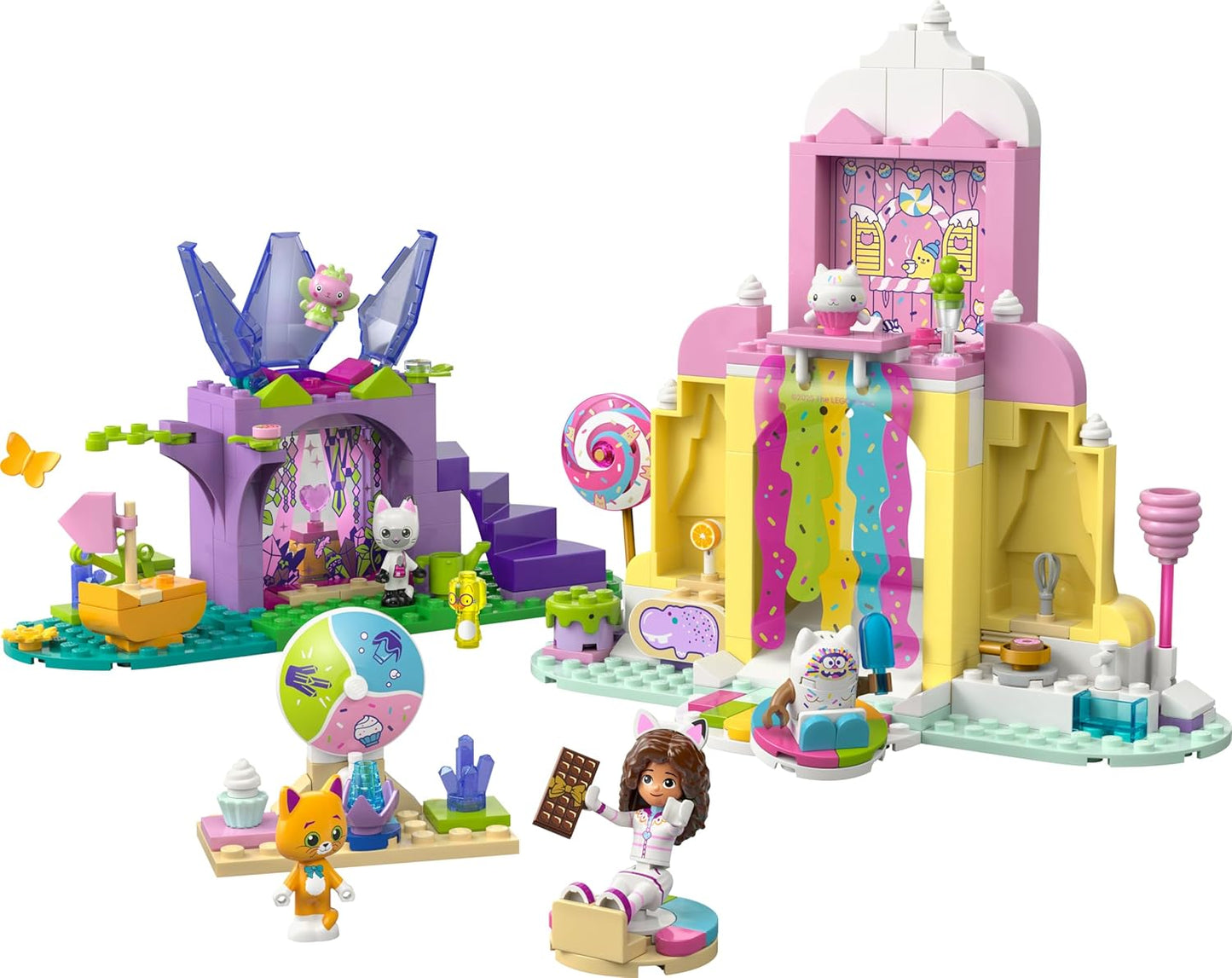 LEGO Gabby's Dollhouse Sweet Treat Mountain & Kitty Garden Toy - incl. a Mini Doll, Pandy Paws & Kitty Fairy Figures plus Food Accessories - Gift for 4+ Year Old Girls & Movie Fans - 11205