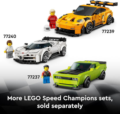LEGO Speed Champions Lamborghini Revuelto e Huracán STO - Kit de Modelo de Carros de Corrida de Brinquedo com 2 Minifiguras de Pilotos - Presente de Aniversário para Meninos a partir de 10 Anos - 77238