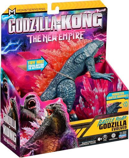 Godzilla x Kong: The New Empire, brinquedo de boneco de ação Battle Roar Godzilla autêntico de 7 polegadas, personagem icônico do filme colecionável em embalagem exclusiva de edição limitada, brinquedo adequado para maiores de 4 anos