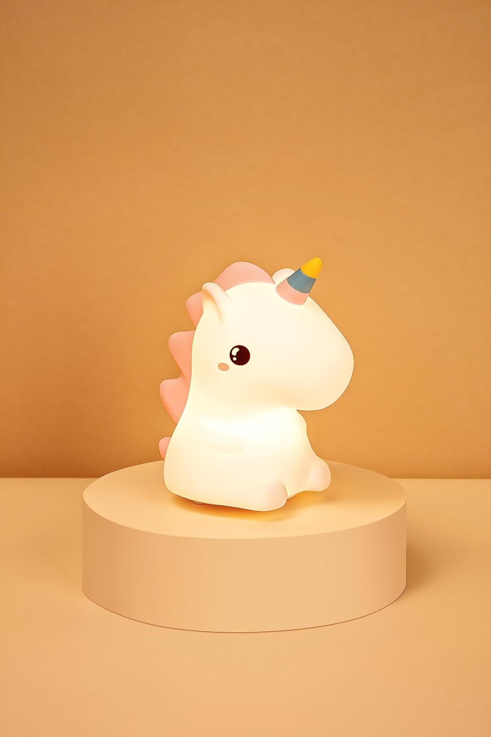 Groov-e Cuties - Rainbow Unicorn - Luz noturna LED que muda de cor com temporizador de 30/60 minutos - 7 cores - Toque para usar - Bateria recarregável de 12 horas ou alimentada por USB - para bebês, crianças pequenas e crianças
