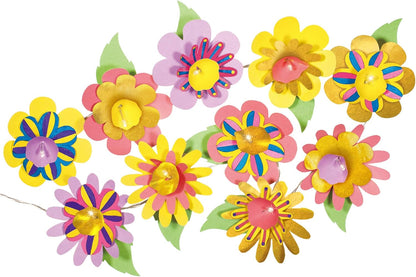 Galt Toys Dino Lights Origami LED Dinosaur Creative Craft Kit, Galt, Luzes de Fada, Kits de Artesanato para Crianças, Idades 5 Anos Acima, Médio, Galt Luzes de Flores - Conjunto de Artesanato e Artesanato Infantil Creative Cases