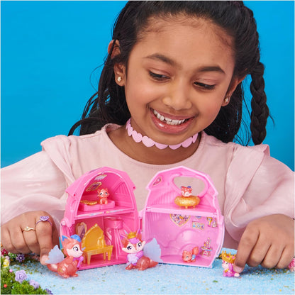 HATCHIMALS  CollEGGtibles, conjunto de jogos domésticos Family Pack com 3 personagens e até 3 bebês surpresa (o estilo pode variar), brinquedos infantis para maiores de 5 anos