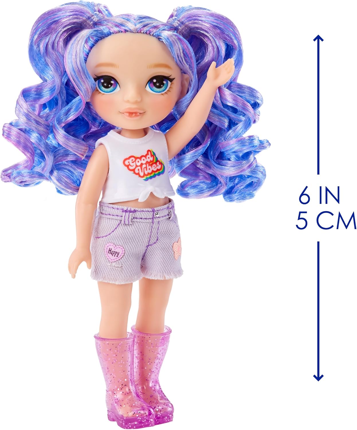 Rainbow High Littles - Salgueiro Ametista - Boneca fashion pequena e p