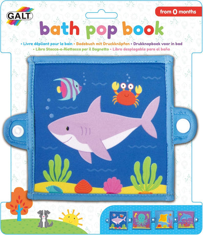 Brinquedo de banho Galt Baby Pop Book Ocean Animal and Fish