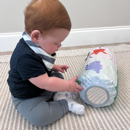 Nuby Travesseiro Ocean Friends Tummy Time - Desenvolvimento inicial | Compacto | Travesseiro inflável | Adequado desde o nascimento