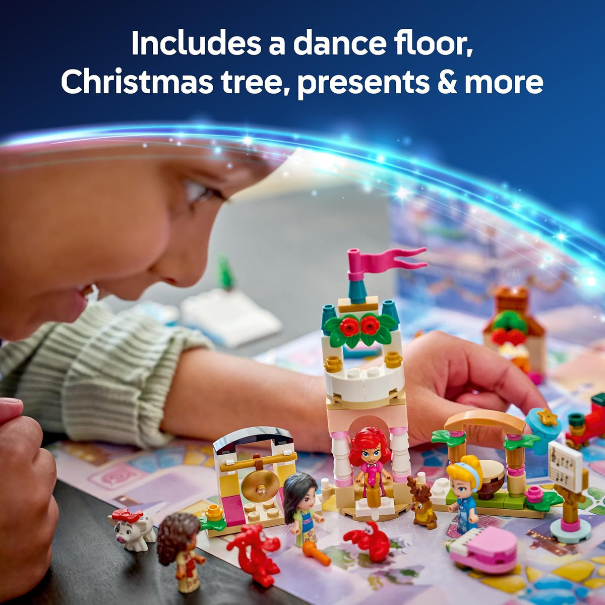 LEGO Calendário do Advento Disney Princess 2026-43298 | Brinquedos para meninas a partir de 5 anos, 24 surpresas, 4 microbonecas e 4 figuras de animais, conjunto de contagem regressiva para o Natal...