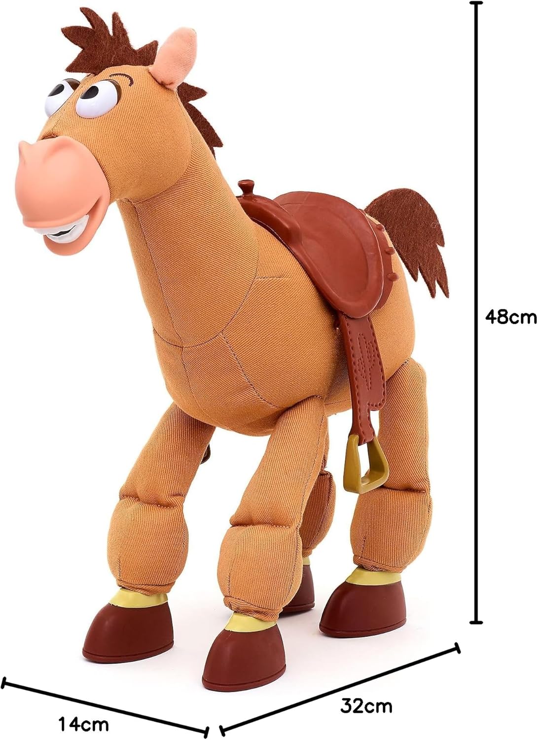 Disney Boneco de ação interativo Bullseye oficial da Store, Toy Story da Pixar, 39 cm/15 polegadas, cavalo de brinquedo com sons, interage com outros personagens, para crianças a partir de 2 anos.