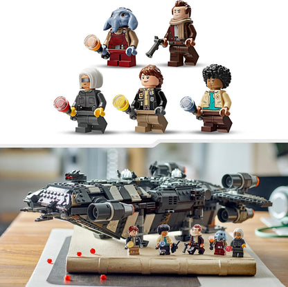 LEGO Star Wars: Skeleton Crew The Onyx Cinder Set, juguete de construcción coleccionable para niños y niñas a partir de 10 años, incluye 5 minifiguras de personajes, idea de regalo para niños y fanáticos