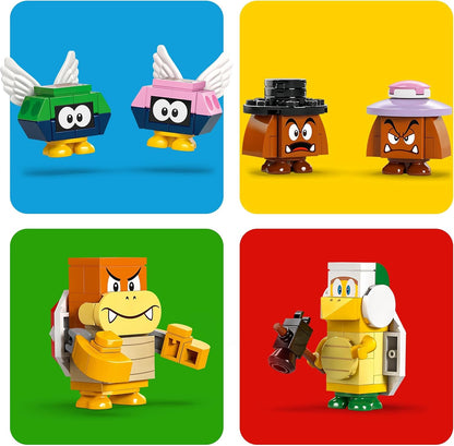 LEGO Super Mario The Bowser Express Train Toy, conjunto de aventura para meninos e meninas de 9 anos ou mais, com 6 figuras de personagens, incluindo. um Hammer Bro e 2 Goombas, presente criativo para crianças gamers