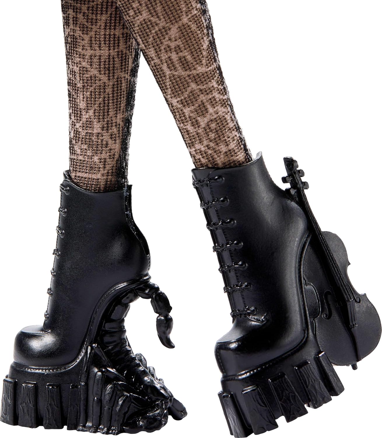 Monster High Boneca e acessórios Wednesday, Wednesday Addams colecionáveis em uniforme da Nevermore Academy com coisa e mochila, carrinho de boneca, HXJ04