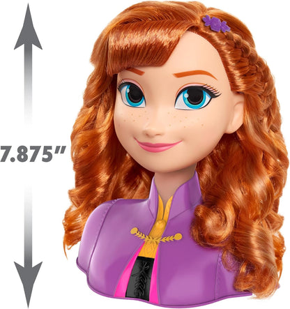 Disney - Cabeça de penteado básica da Anna de Frozen 2 (77-32810)