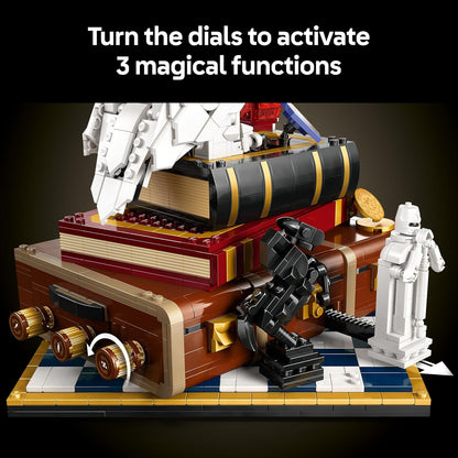 LEGO Harry Potter A Pedra Filosofal – Edição de Colecionador - Modelo DIY para Decoração de Quarto com Miniaturas de Cenas do Filme - Figura da Coruja Edwiges, 3 Minifiguras - Ideia de Presente para Fãs Adultos - 76466