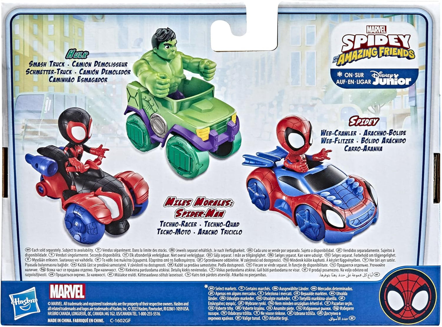 Homem-Aranha e seus amigos incríveis Hasbro Marvel Miles Morales: Figura de ação do Homem-Aranha e veículo Techno-Racer, para crianças a partir de 3 anos, multicolorido, (F1941)