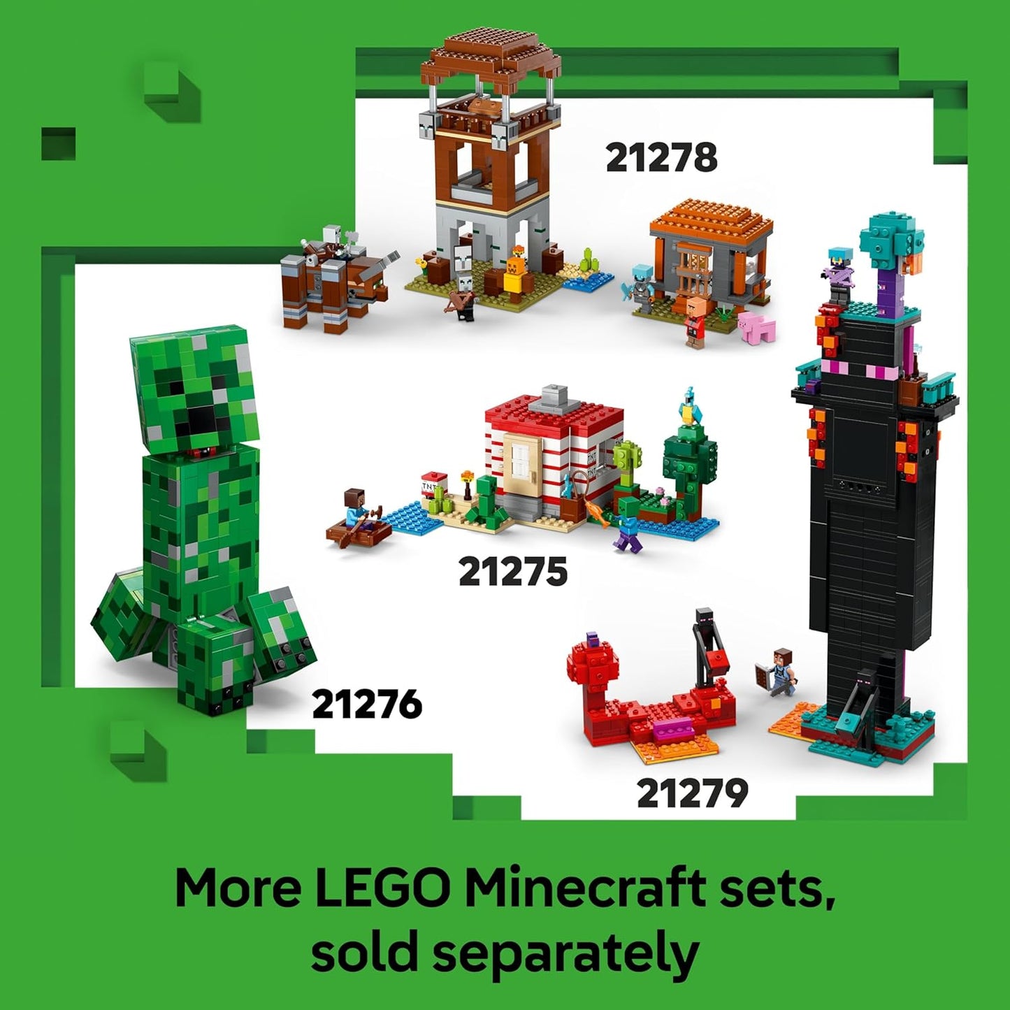 LEGO Minecraft The Pickaxe Mine - Brinquedo de Construção Interativo - Incluindo as Figuras de Jóquei Alex, Miner e Aranha Perdida - Decoração para Quarto de Jogador - Presente Colecionável para Meninos e Meninas a partir de 8 Anos - 21277