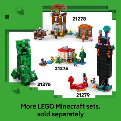 LEGO Minecraft The Pickaxe Mine - Brinquedo de Construção Interativo - Incluindo as Figuras de Jóquei Alex, Miner e Aranha Perdida - Decoração para Quarto de Jogador - Presente Colecionável para Meninos e Meninas a partir de 8 Anos - 21277