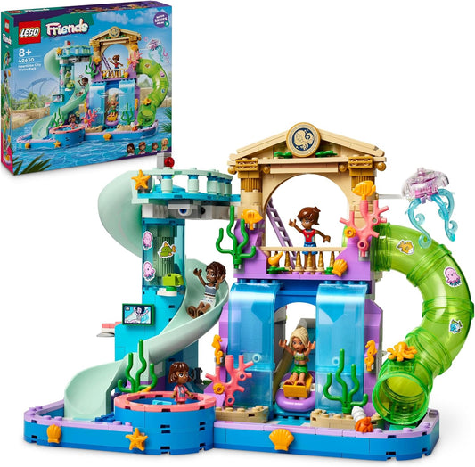 LEGO Friends Heartlake City Parque Acuático, Juguete de Construcción para Niñas, Niños y Niños a Partir de 8 Años, Juego Educativo de Imaginación, con 3 Minimuñecas y un