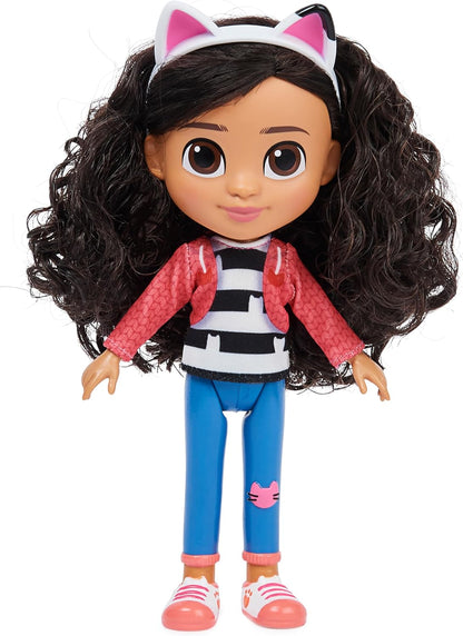 Gabby’s Dollhouse Boneca Gabby Girl de 20,3 cm, brinquedo infantil para crianças a partir de 3 anos.