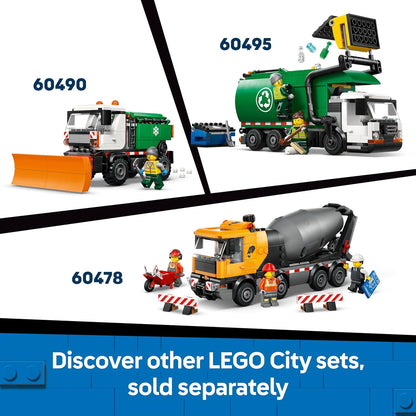 LEGO City Trator de Brinquedo - Kit de Construção de Modelo de Veículo Agrícola com Minifigura de Fazendeiro - Ideia de Presente de Aniversário para Meninos a partir de 6 Anos e Fãs de Engenharia - 60498