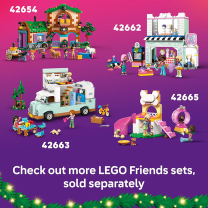 Calendário do Advento LEGO Friends 2025 para meninas a partir de 6 anos - Brinquedos para a contagem regressiva do Natal com 24 surpresas, incluindo 5 mini bonecas, 5 figuras de animais de estimação e acessórios fofos - 42668