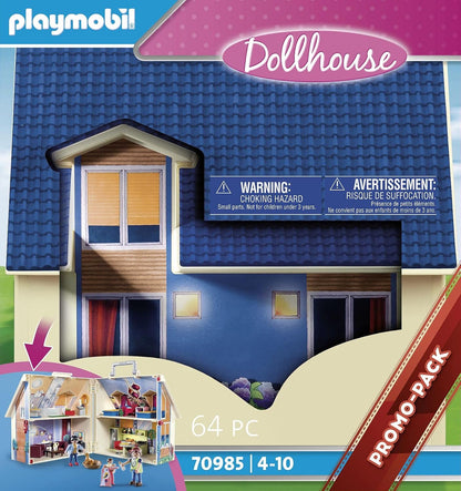 PLAYMOBIL 70985 Casa de Bonecas Portátil City Life, brinquedo divertido para brincadeiras imaginativas, ideal para crianças a partir de 4 anos.