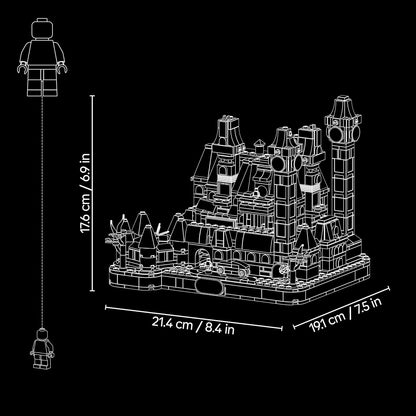 LEGO Wednesday – Academia Nevermore 76788 | Brinquedo para meninas e meninos a partir de 10 anos, kit de montar da escola, 3 figuras e acessórios, decoração para quarto infantil, presente...