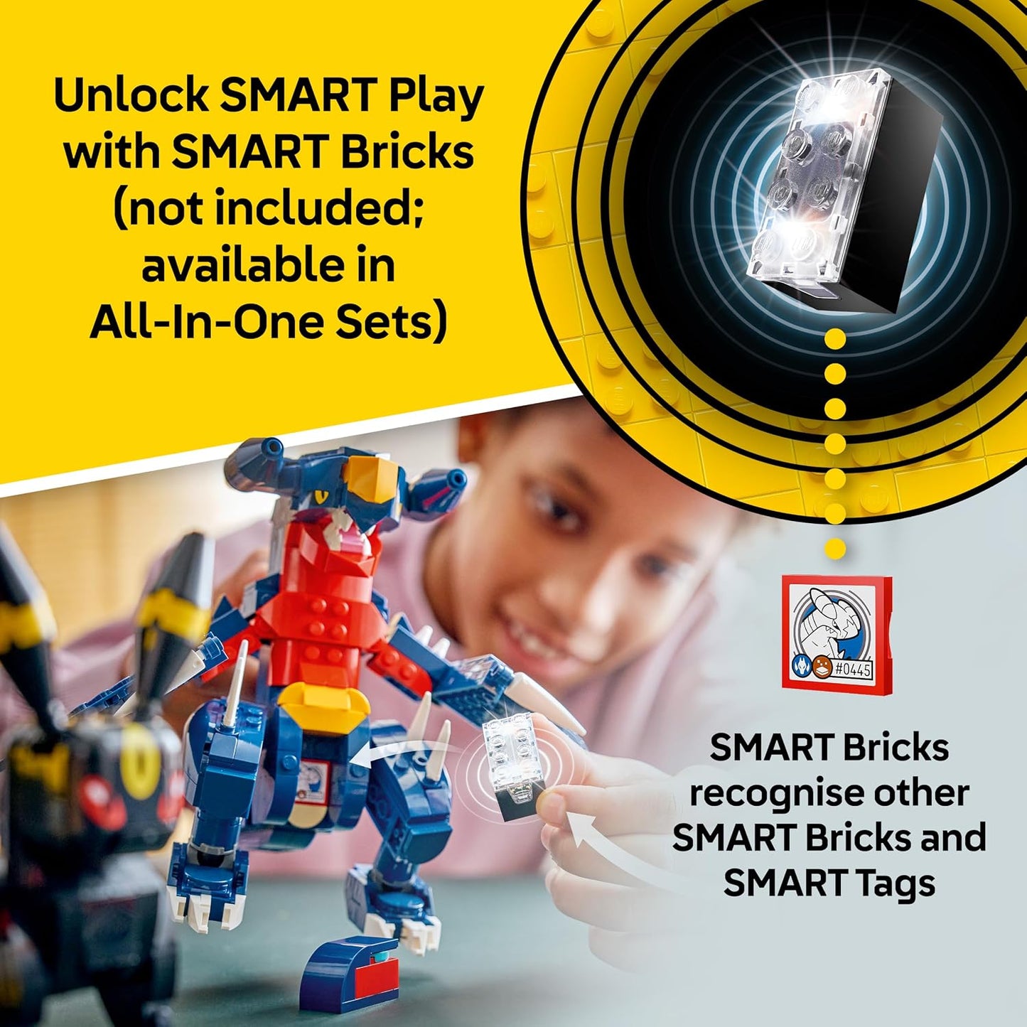 LEGO Pokémon SMART Play: Batalha de Campeonato Umbreon vs. Garchomp – Conjunto de Brinquedo Interativo Compatível, Inclui 2 Tags SMART e 2 Figuras Pokémon – Ideia de Presente para Meninos e Meninas a partir de 10 Anos – 72165