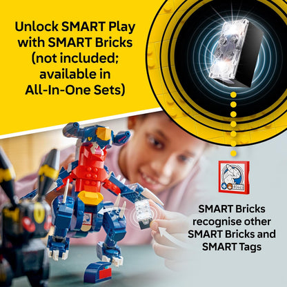 LEGO Pokémon SMART Play: Batalha de Campeonato Umbreon vs. Garchomp – Conjunto de Brinquedo Interativo Compatível, Inclui 2 Tags SMART e 2 Figuras Pokémon – Ideia de Presente para Meninos e Meninas a partir de 10 Anos – 72165