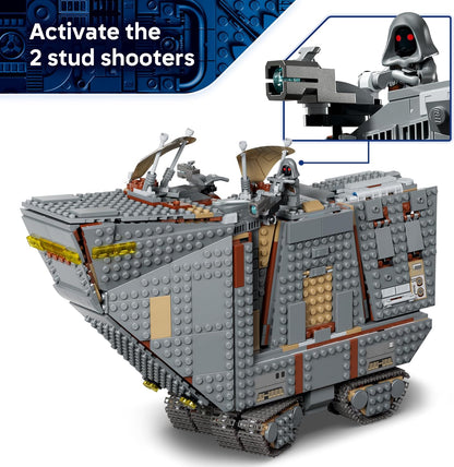 LEGO Star Wars 75453 Sandcrawler Offworld e Mudhorn – Kit de montar com figura do Grogu e 5 minifiguras (incluindo O Mandaloriano) – Presente de aniversário para adolescentes a partir de 14 anos e fãs de filmes