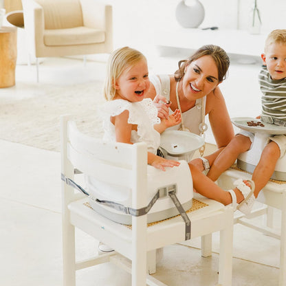 Bumbo Multi Assento para Bebê Cinza Frio