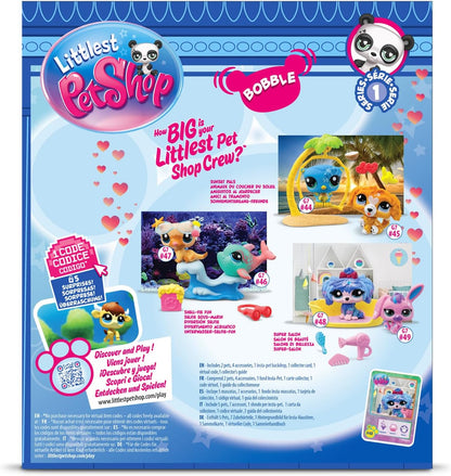 Littlest Pet Shop Petfluencer Super Salão | O conjunto Petfluencer contém 2 mini brinquedos LPS, 4 acessórios, 1 cenário, 1 cartão colecionável e 1 código virtual | Brinquedos colecionáveis para meninas e meninos