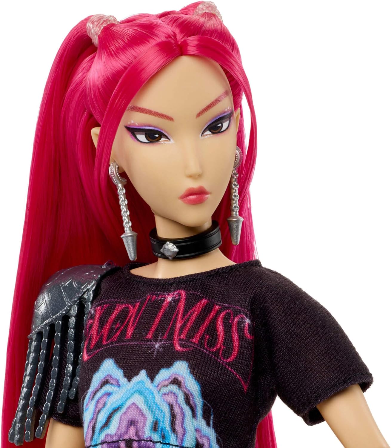 Mattel Boneca Fashion KPop Demon Hunters HUNTR/X Mira | Com o visual da performance "How It’s Done" e acessório de espada, inspirada no filme, JRN36