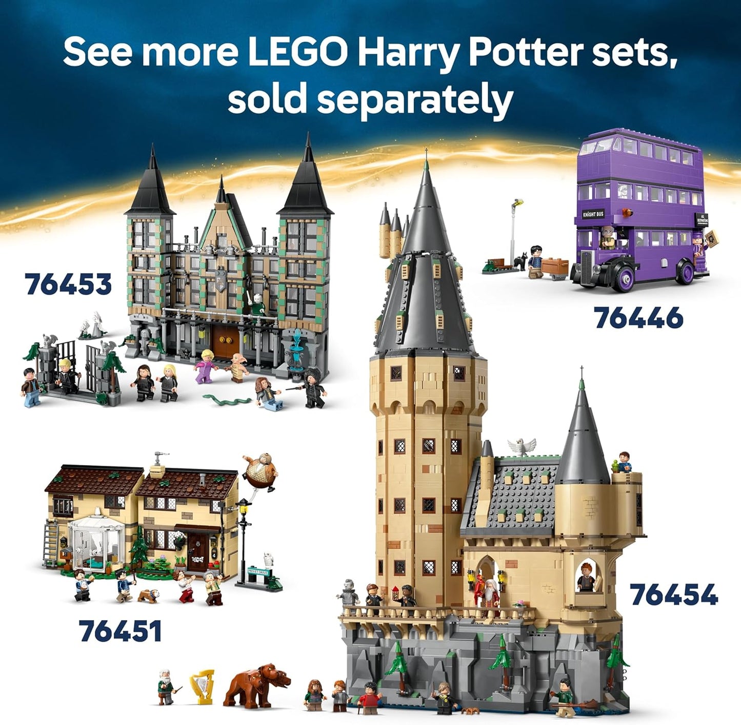 LEGO Conjunto Harry Potter Artigos de Quadribol de Qualidade e Sorveteria com 2 Brinquedos da Loja do Beco Diagonal, 6 Minifiguras e Acessórios, incluindo uma Vassoura Nimbus 2000 - Presente para Meninos e Meninas a partir de 8 Anos - 76452