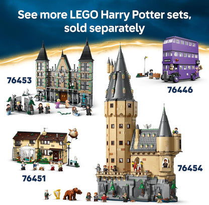 LEGO Conjunto Harry Potter Artigos de Quadribol de Qualidade e Sorveteria com 2 Brinquedos da Loja do Beco Diagonal, 6 Minifiguras e Acessórios, incluindo uma Vassoura Nimbus 2000 - Presente para Meninos e Meninas a partir de 8 Anos - 76452