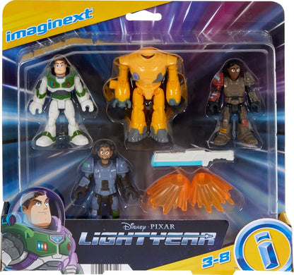 Imaginext Conjunto de Figuras Disney e Pixar Lightyear Jr. ZAP Patrol Multipack com Brinquedo Buzz Lightyear para Crianças em Idade Pré-escolar a partir de 3 Anos, HGT27