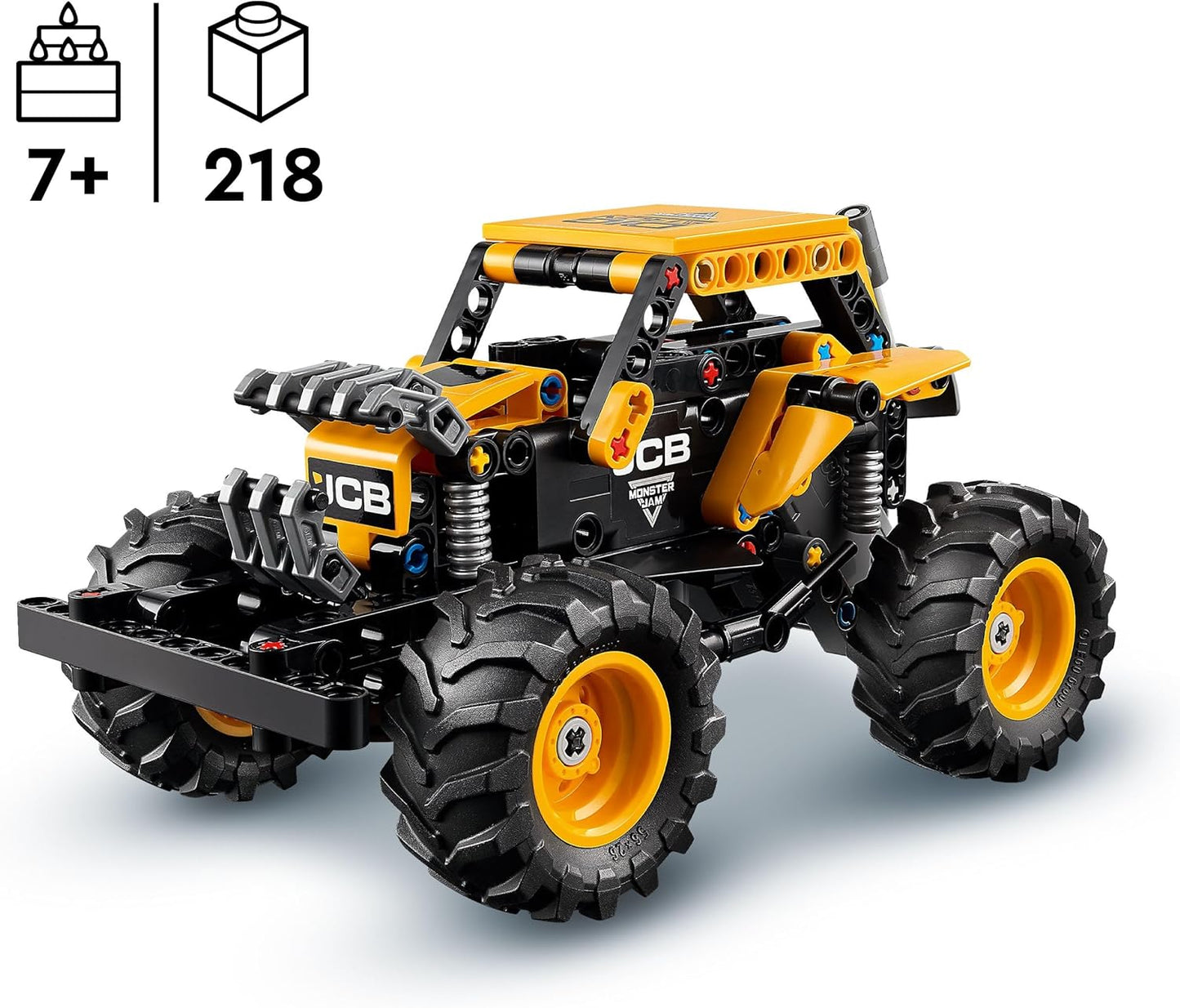 LEGO Technic Monster Jam DIGatron Pull-Back Truck Toy - Conjunto de construção de veículos para meninos e meninas com mais de 7 anos que amam brincadeiras criativas - Presente