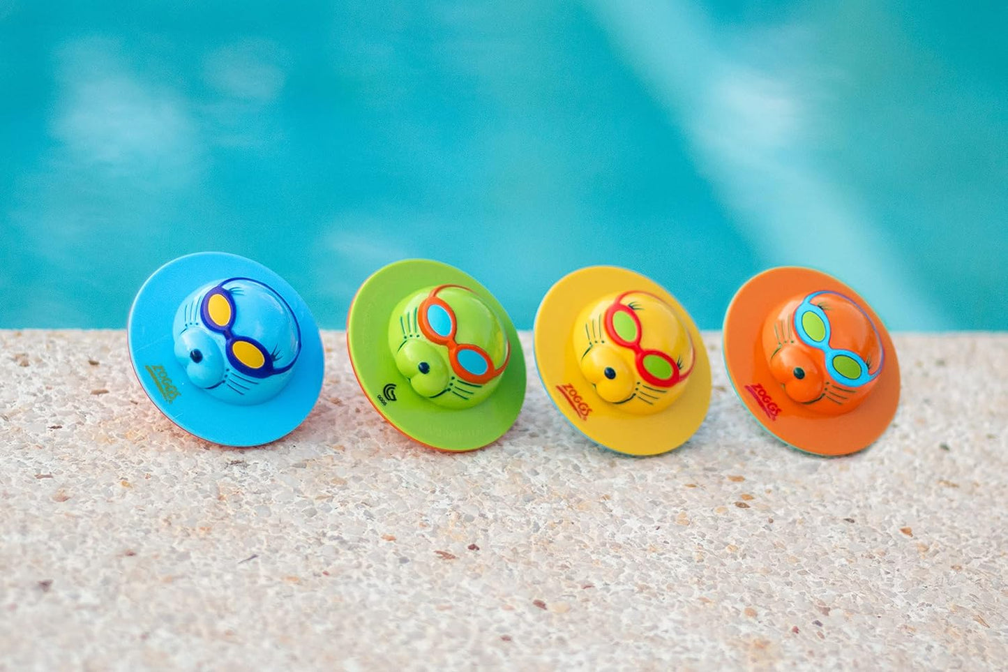 Zoggs Unissex Baby 4 Pack Kids Seal Flips Pool, Multicor, Tamanho Único Reino Unido