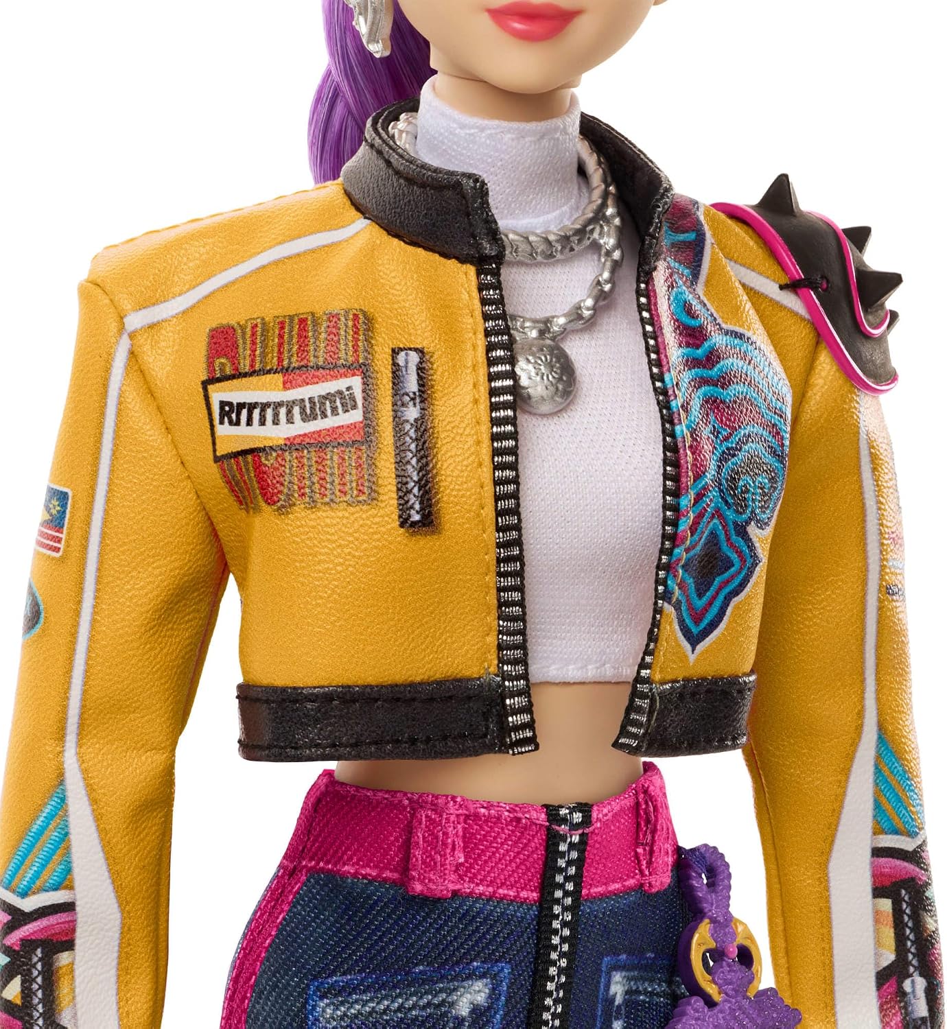 Mattel Boneca Fashion KPop Demon Hunters HUNTR/X Rumi | Com o visual da performance "How It’s Done" e acessório de espada, inspirada no filme, JRN35