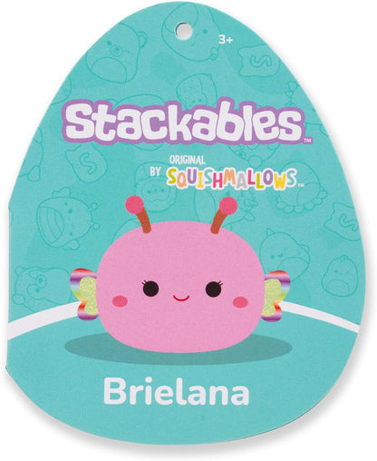 Squishmallows empilháveis originais de 12 polegadas Brielana, a borboleta rosa