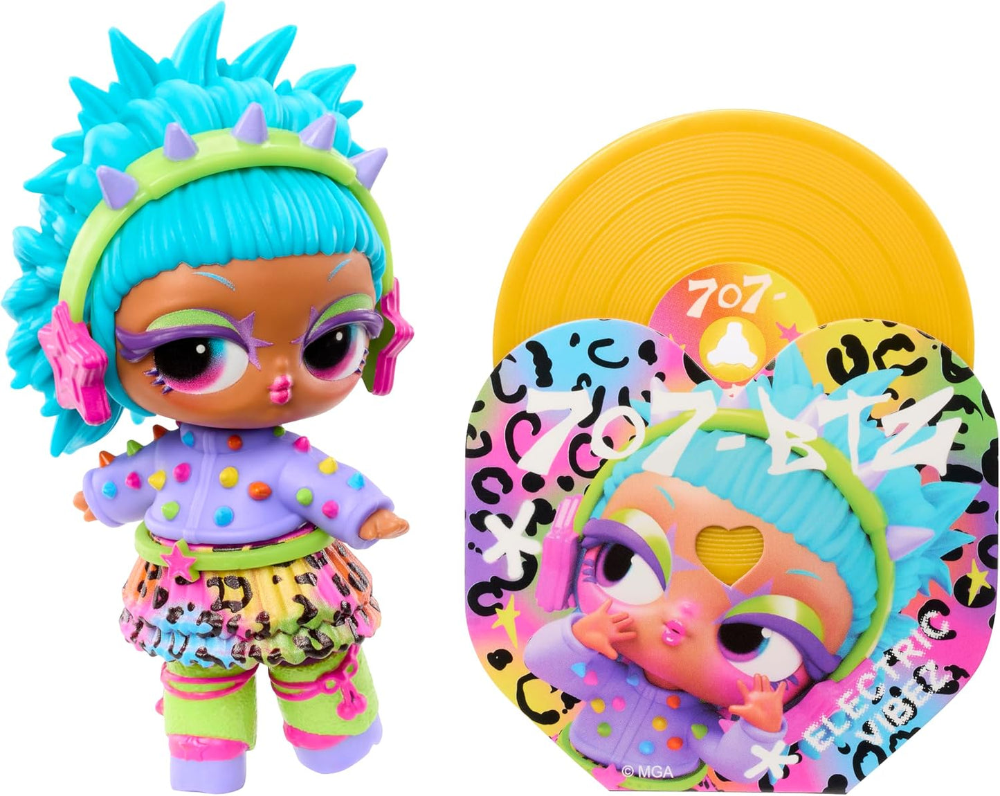 L.O.L. Surprise! Bonecas Music Festival – Boneca colecionável com disco de vinil e acessórios, 7 itens inclusos, 8 modelos para colecionar, para crianças a partir de 4 anos.