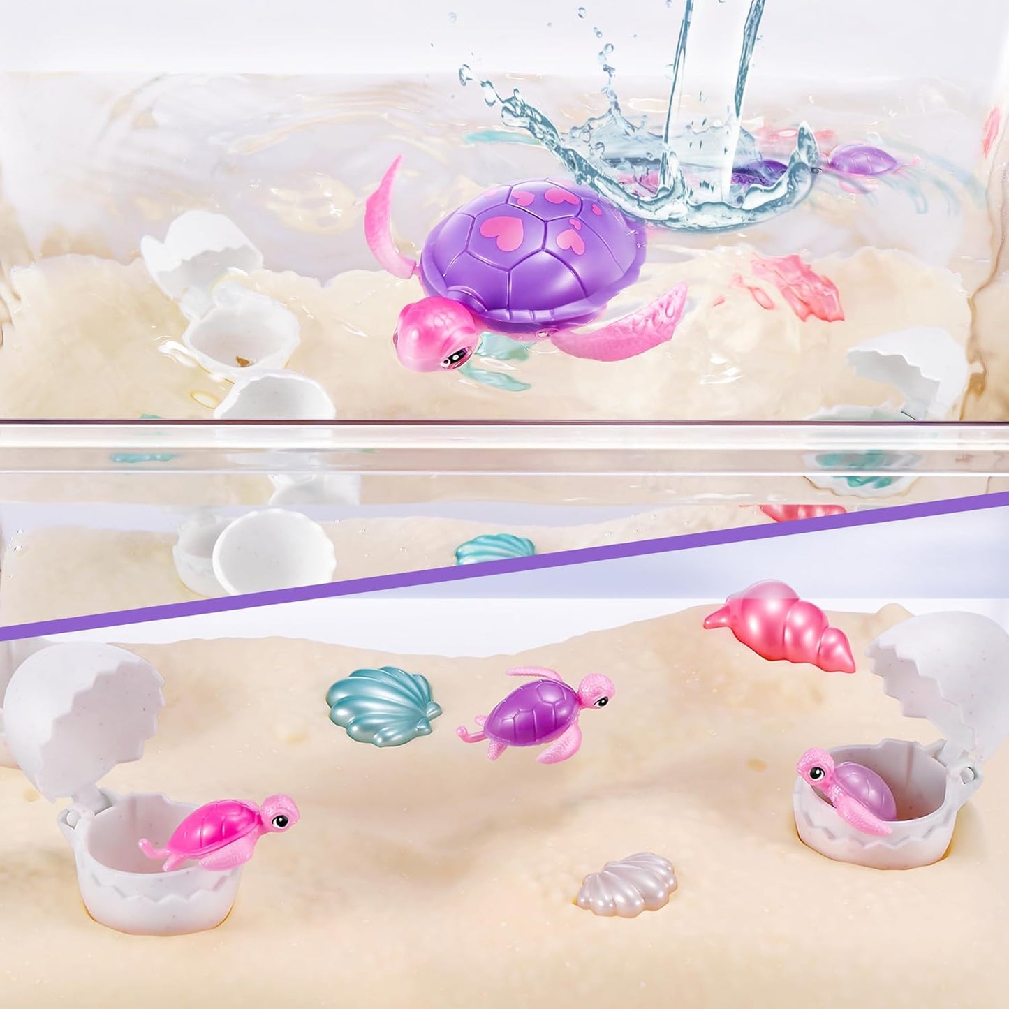 Pets Alive Mama Turtle Surprise da ZURU, robô de brinquedo tartaruga de estimação