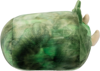 Squishmallows SQCR04197 Trey, el Triceratops verde texturizado, apilable, 12 pulgadas, tamaño mediano, ultrasuave, oficial de peluche Kelly