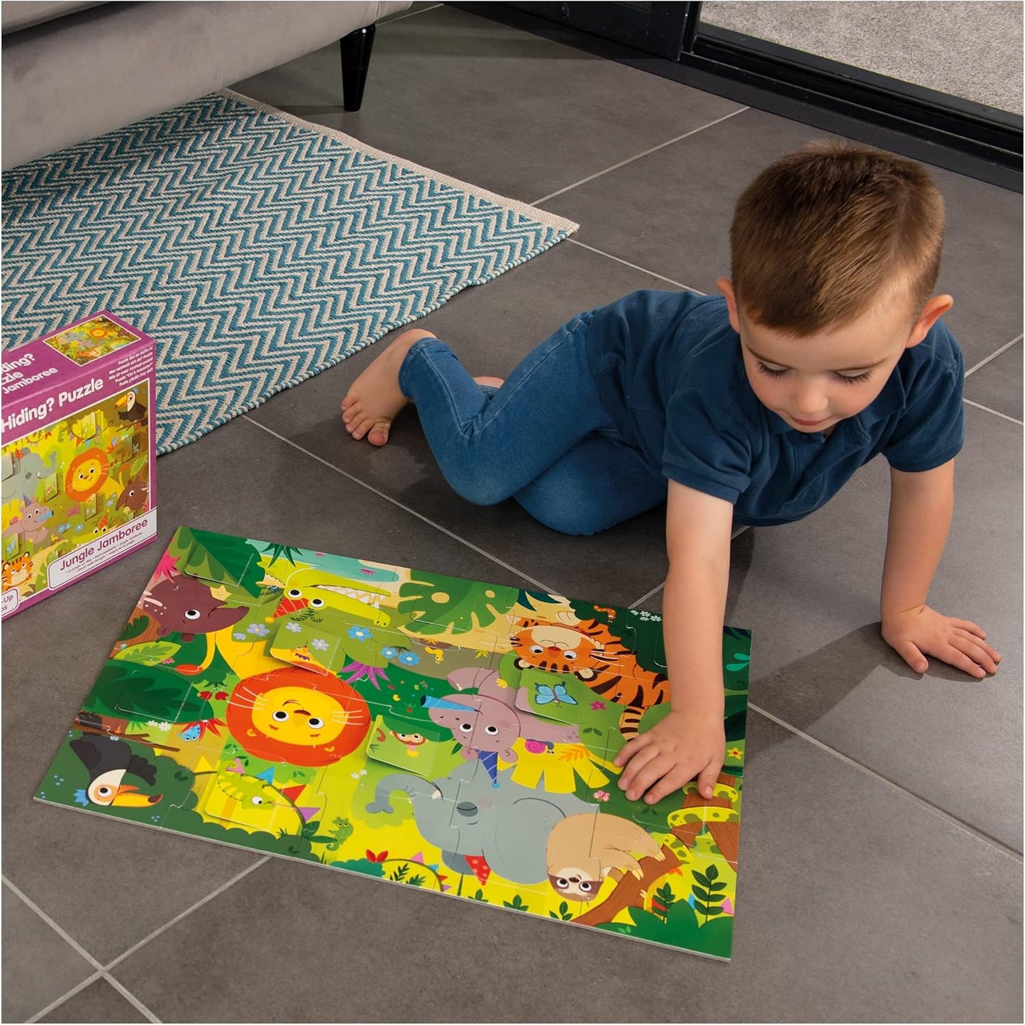 Galt, Quem Está Se Escondendo? Quebra-cabeça - Jungle Jamboree, Quebra-cabeças para Crianças, Quebra-cabeça de 20 peças, Idades 2 Anos ou Mais