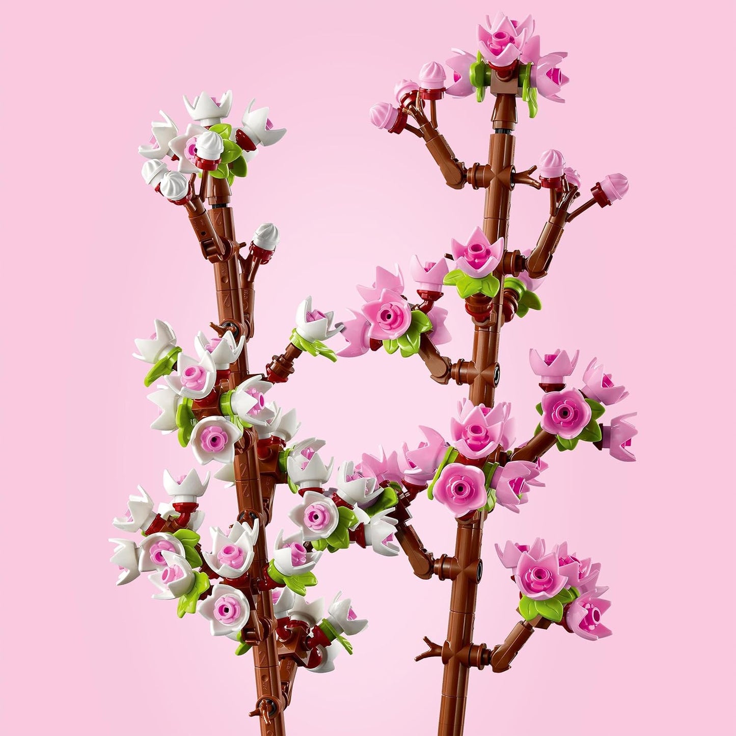 LEGO Cerezos en flor, juego de flores artificiales, idea de regalo para el día de San Valentín, es un excelente accesorio de decoración de escritorio para niñas, niños y adolescentes a partir de 8 años 40725