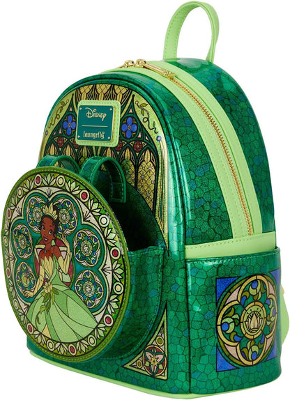 Loungefly - Disney - Tiana - Coleção Vitral - Mini Mochila