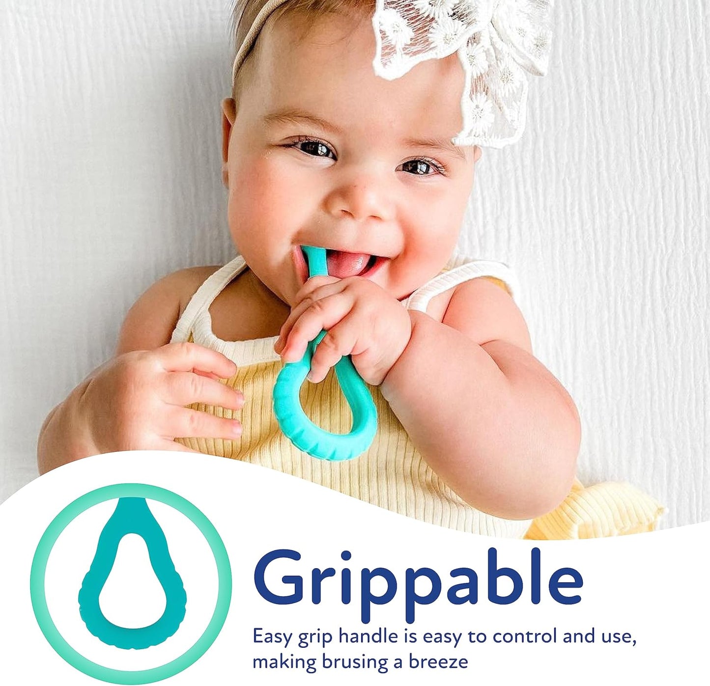 Dr. Talbot Conjunto de escova de dentes para bebês 2 peças, 6+M, sem BPA