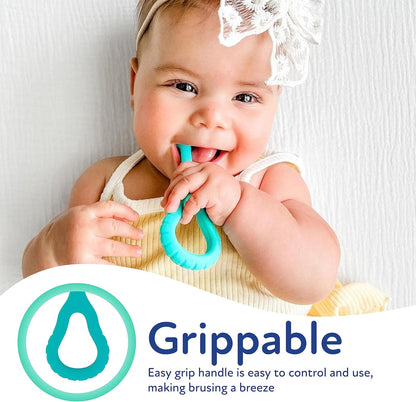 Dr. Talbot Conjunto de escova de dentes para bebês 2 peças, 6+M, sem BPA