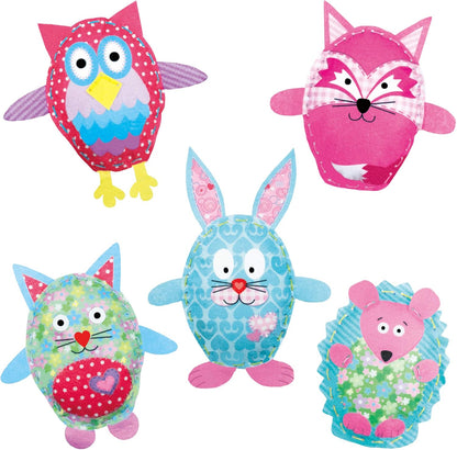 Galt Toys, Amigos de Feltro, Kit de Costura, Kits de Artesanato Infantil, A partir de 6 Anos, Galt Toys, Feltragem Divertida, Artesanato em Feltro para Crianças, A partir de 5 Anos, Galt Toys, Costure uma Imagem, Kits de Artesanato Infantil